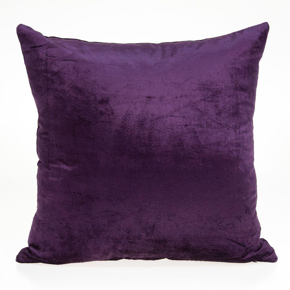 HomeRoots Jordan Purple Standard Cotton Viscose Blend Pillow Case | 333993