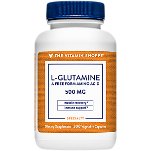 L-Glutamine - Free Form Amino Acid for Muscle & Immune Support - 500 MG (300 Capsules)