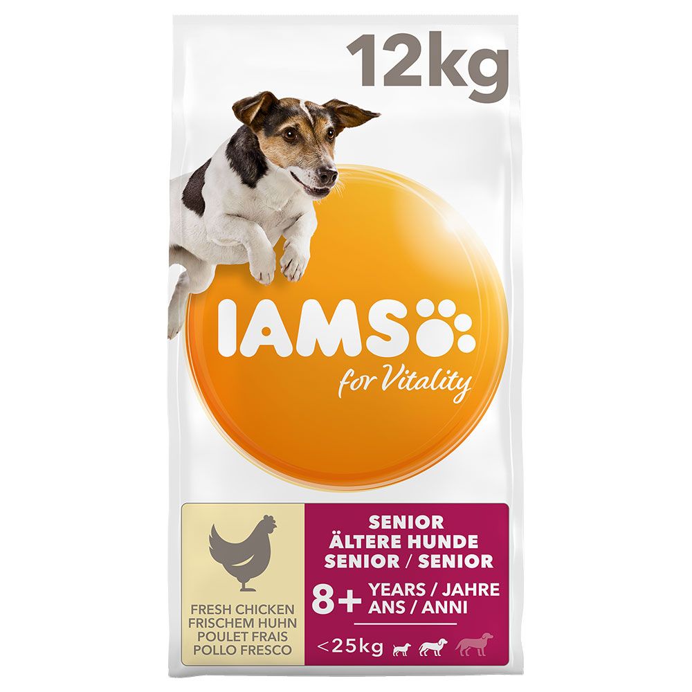 IAMS for Vitality Senior & Mature Small & Medium Dog - Chicken - 12kg