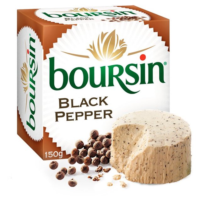 Boursin Black Pepper Soft French Cheese
