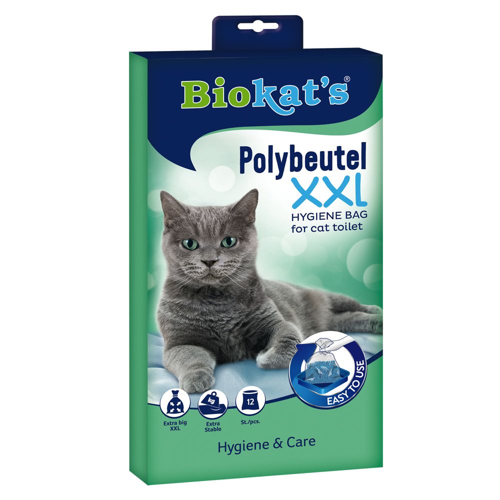 Biokats Polybags for Litter Boxes - Fits up to: 55 x 45 x 12 cm (L x W x H)