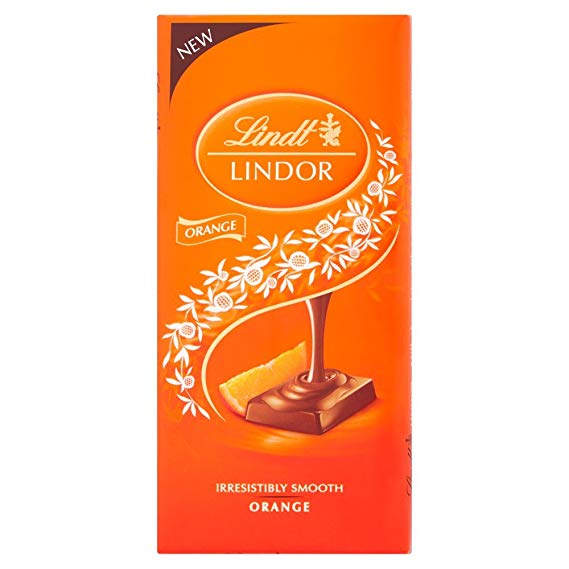 Lindor Orange Bar 100g