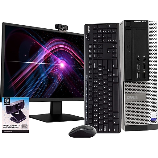 Dell OptiPlex 9020 Refurbished Desktop Computer with 24" Monitor, Intel i5 3.2GHz, 8GB RAM, 1TB SSD