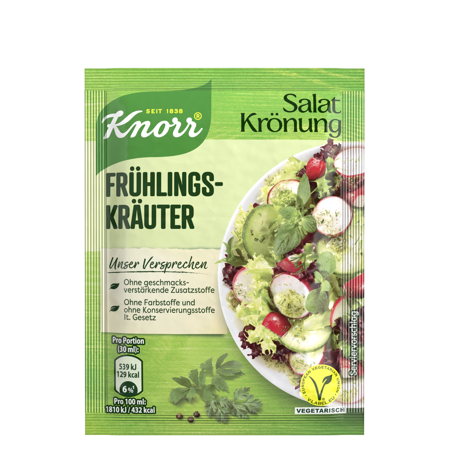 Knorr Salat Kroenung Fruhings SPRING Herbs SALAD Dressing- 5 sachets- FREE SHIP