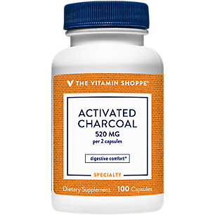 Activated Charcoal - Supports a Healthy Digestion - 520 MG (100 Capsules)