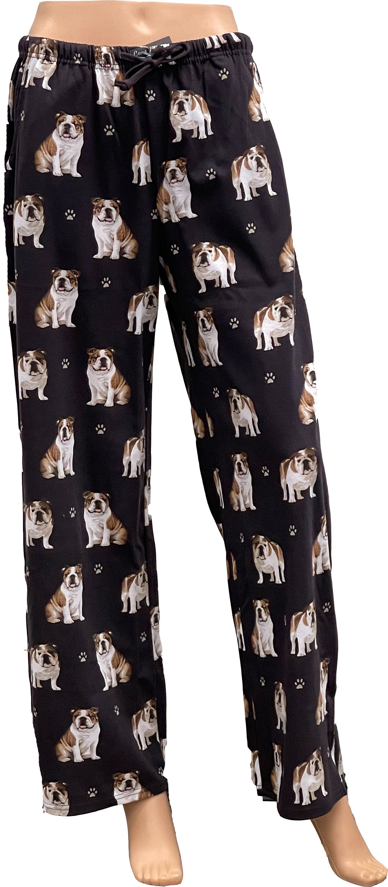 Bulldog Unisex Cotton Blend Pajama Bottoms - Super Soft & Comfortable Perfect For Gifts