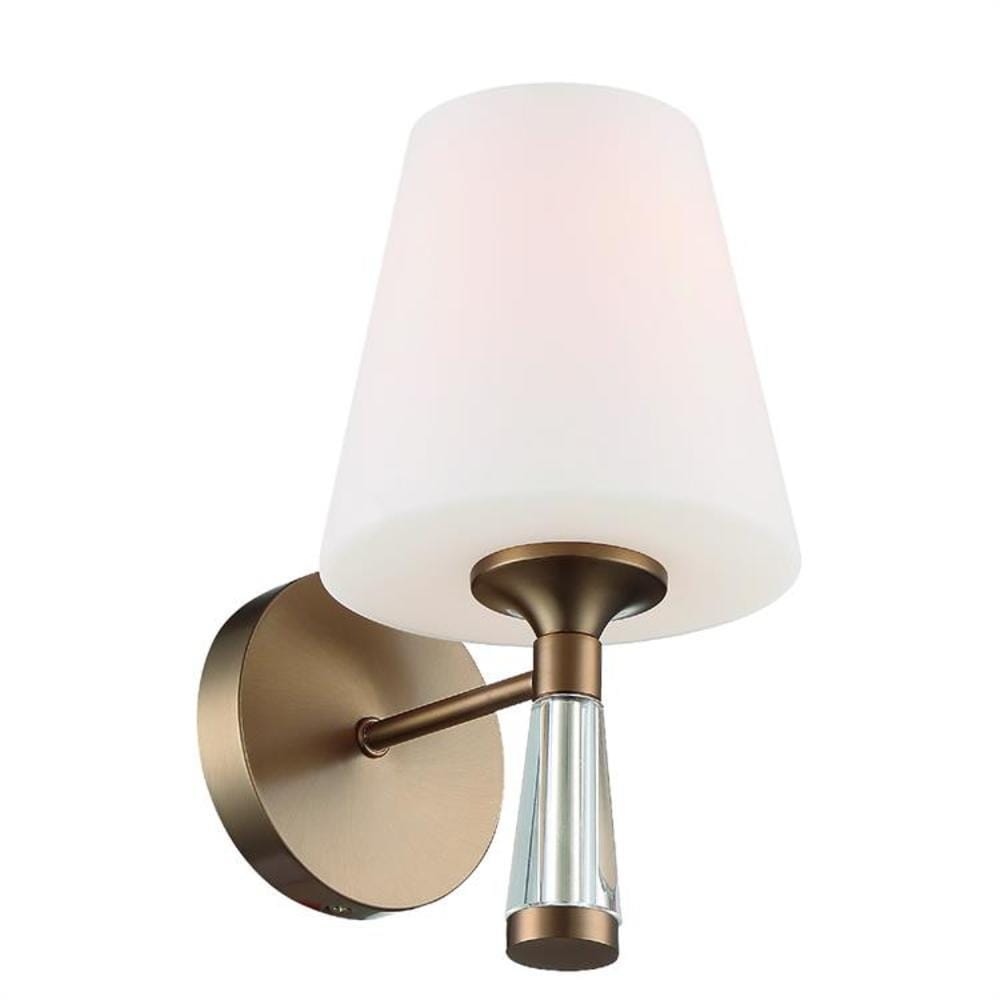 Crystorama Ramsey 6-in W 1-Light Vibrant Gold Modern/Contemporary Wall Sconce | RAM-A3401-VG