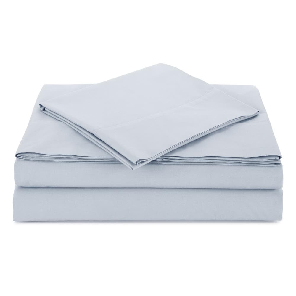 WestPoint Home Atelier Martex Percale Sheet Twin Cotton Blend Bed Sheet in Blue | 028828369451