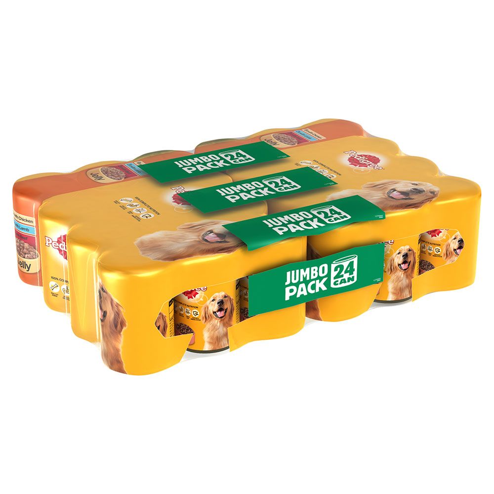 Pedigree Adult Multipack in Jelly Wet Dog Food - 24 x 385g