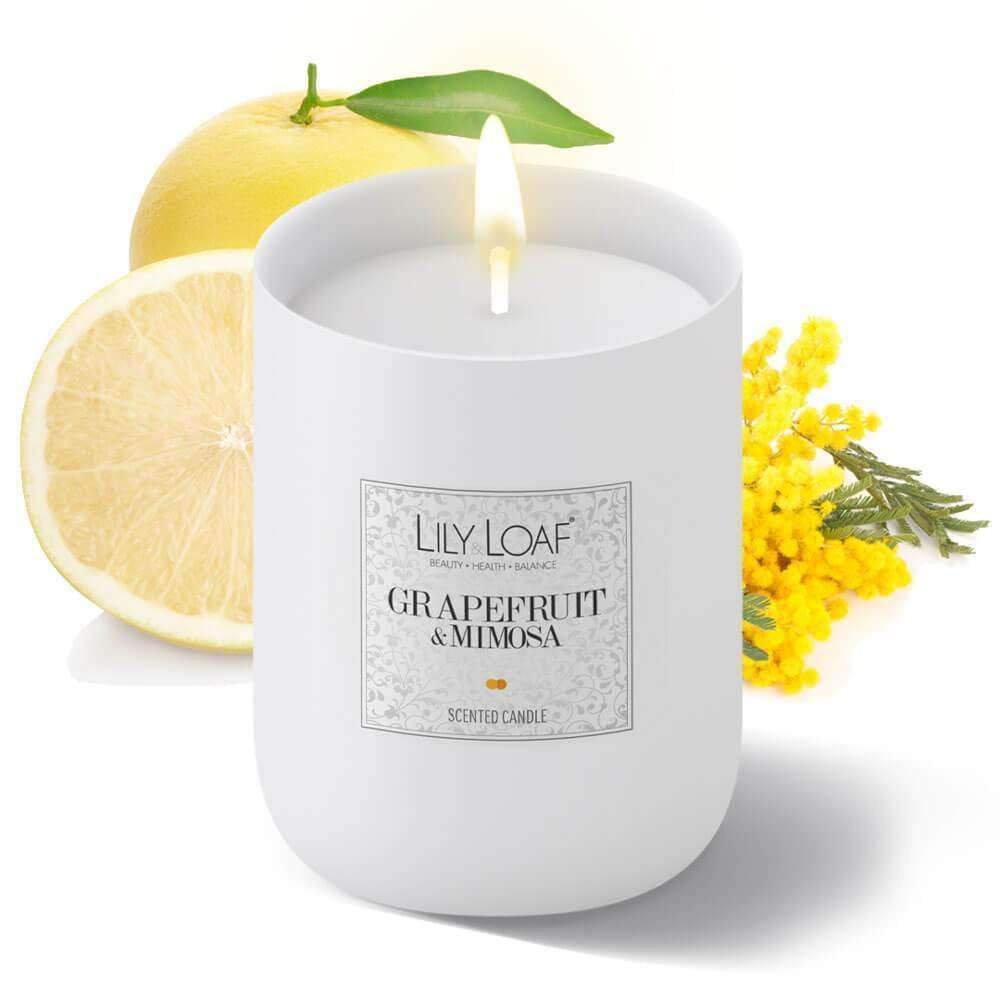 Grapefruit and Mimosa Soy Wax Candle