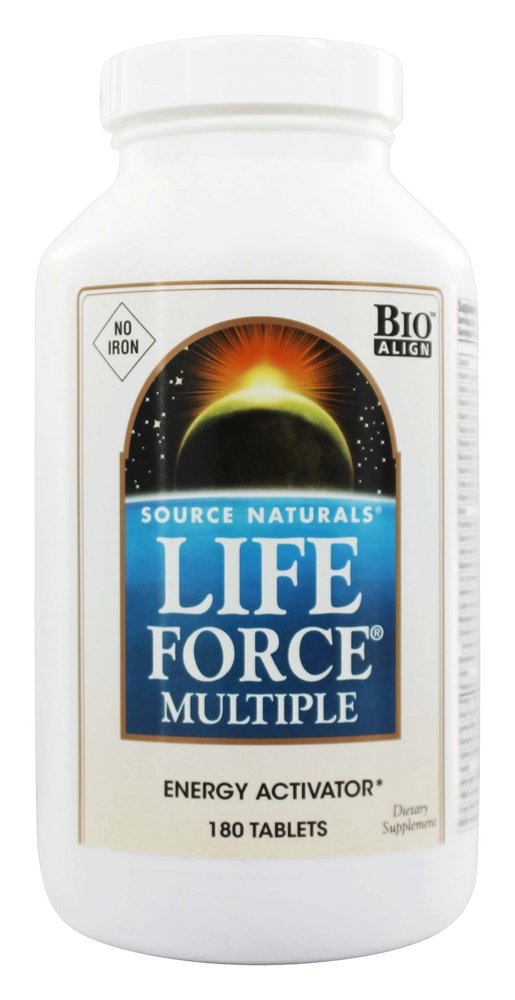 Source Naturals - Life Force Multiple Energy Activator No Iron - 180 Tablets