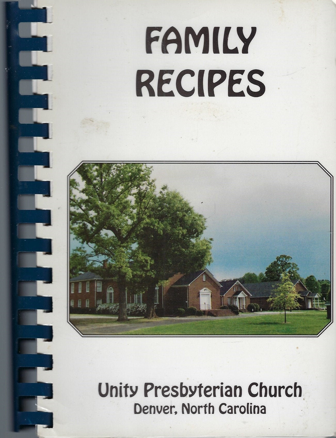 Denver North Carolina Vintage 1995 Unity Presbyterian Church Family Recipes Cookbook Nc Community Collectible Souvenir Rare Local Book