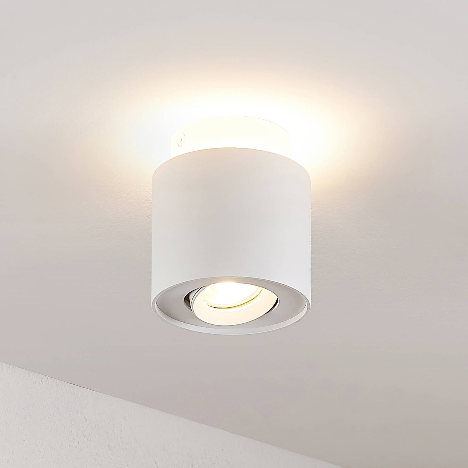 Arcchio Walisa-LED-kattovalaisin, pyöreä valkoinen