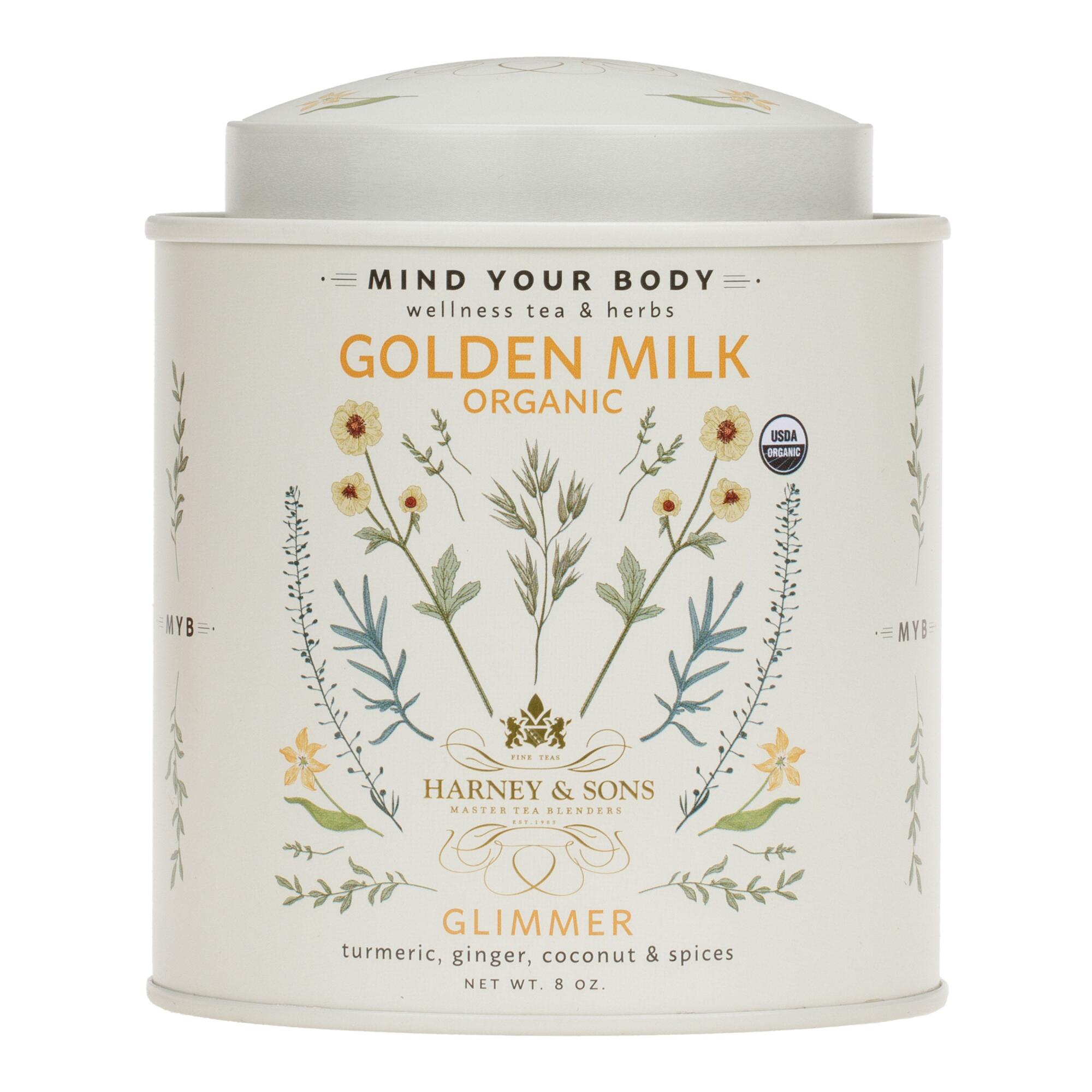 Harney & Sons Golden Milk Glimmer Loose Leaf Tea Tin by World Market