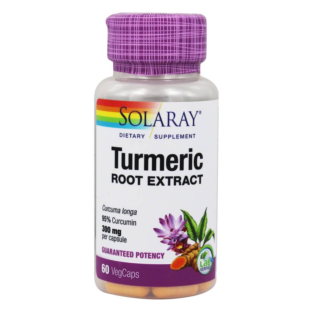 Solaray - Guaranteed Potency Turmeric Root Extract 300 mg. - 60 Capsules