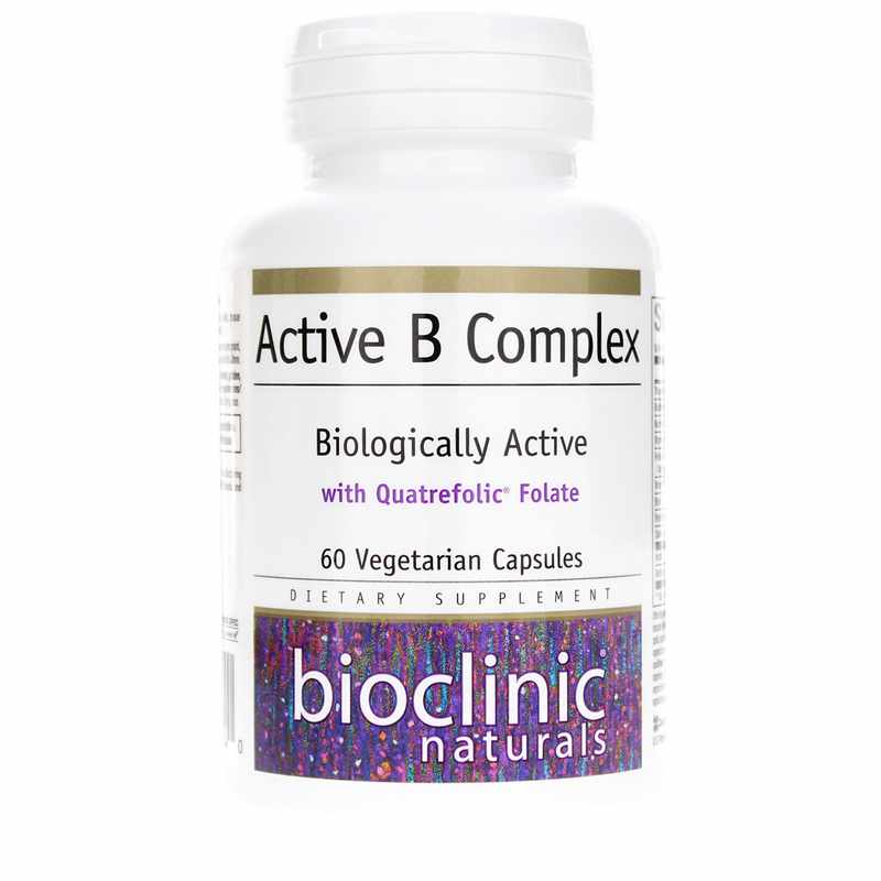 Bioclinic Naturals Active B Complex 60 Veg Capsules