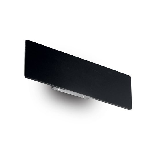 LED-seinävalaisin Zig Zag, musta, leveys 29 cm