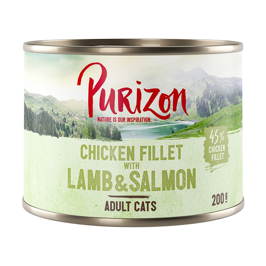 Köp Purizon Adult - Grain Free 6 x 200 g - Kycklingfilé & lax