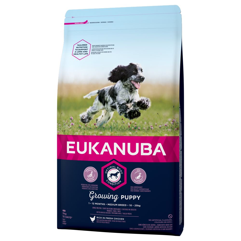 Eukanuba Growing Puppy Medium Breed - Chicken - 15kg