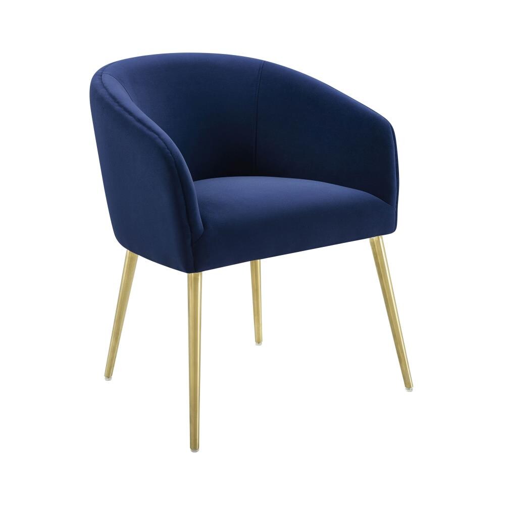 TOV Furniture Arya Polyester/Polyester Blend Upholstered Dining Arm Chair (Wood Frame) in Blue | TOV-D6422