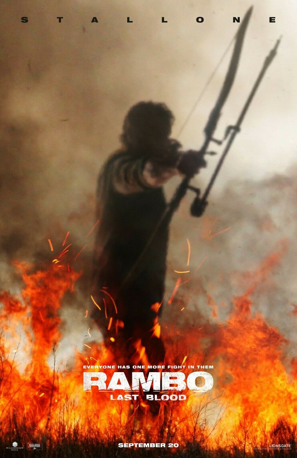 Rambo 5 Last Blood Poster Action Movie Sylvester Stallone Print 24x36" 27x40"