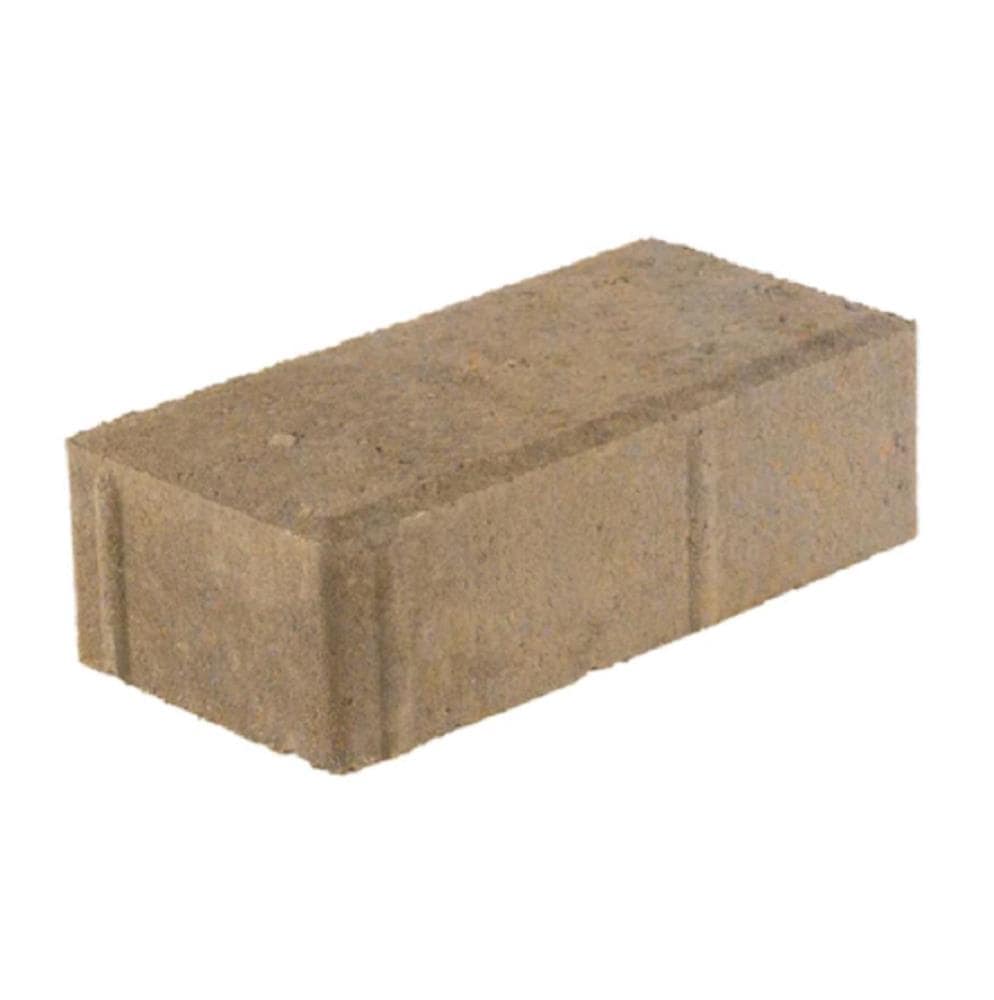 Lowe's Holland 60mm PaverTruckee Blend 8-in L x 4-in W x 2.25-in H Interlocking Paver in Gold | 60.HP.TB