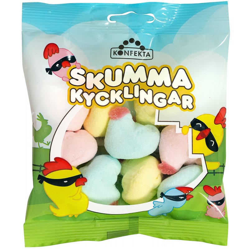 Godis "Skumma Kycklingar" 50g - 61% rabatt