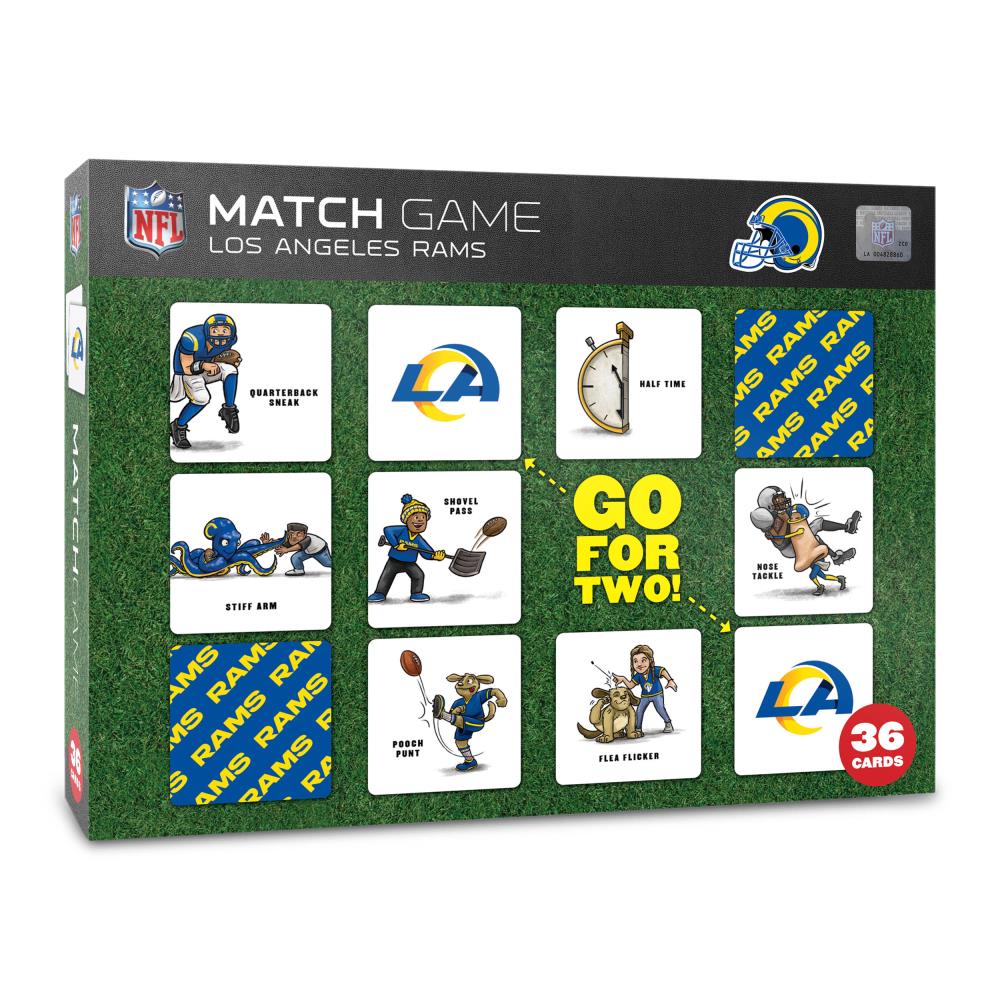 Sportula NFL Los Angeles Rams Licensed Memory Match Game | 2501598