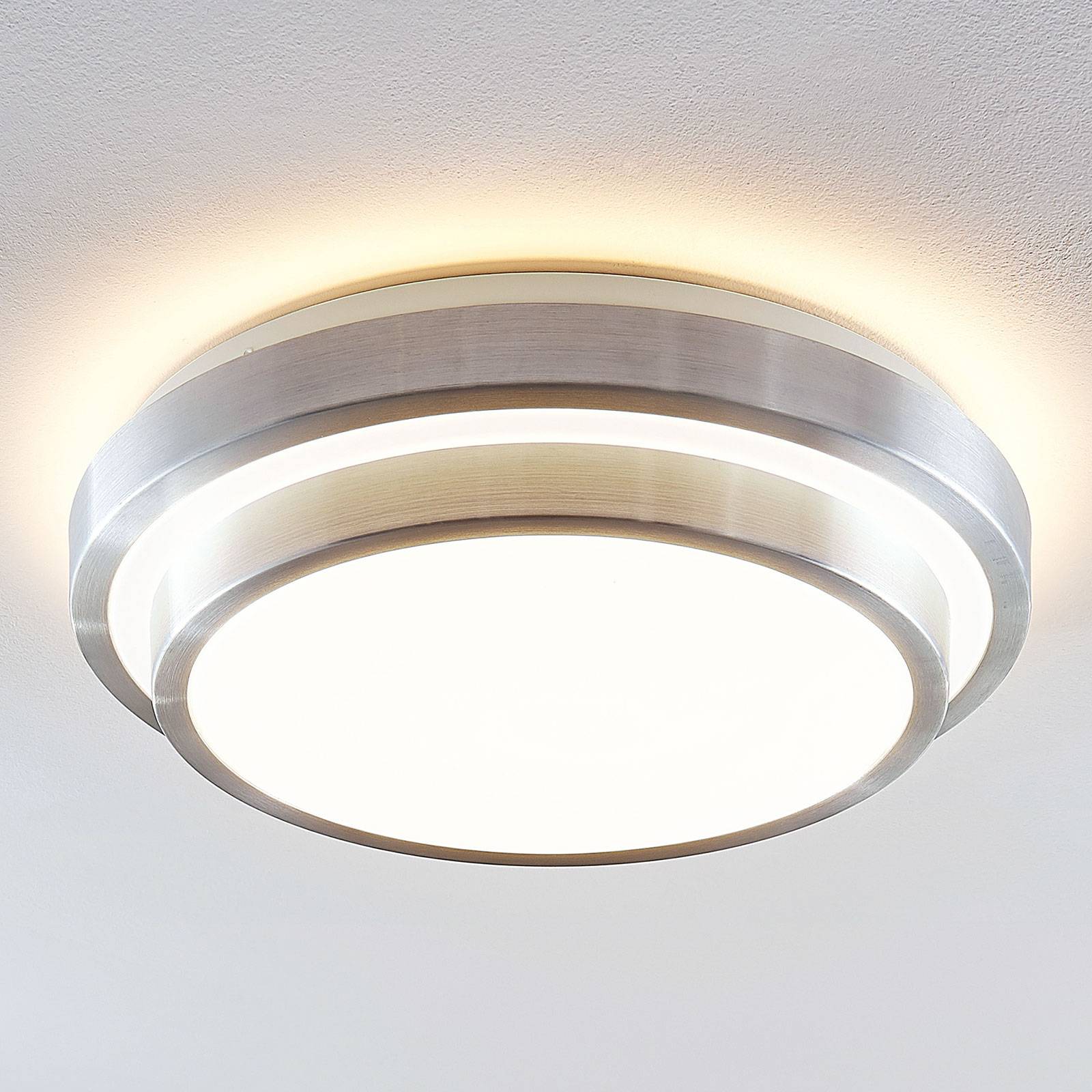 Lindby Naima LED kattovalaisin, pyöreä, 41 cm