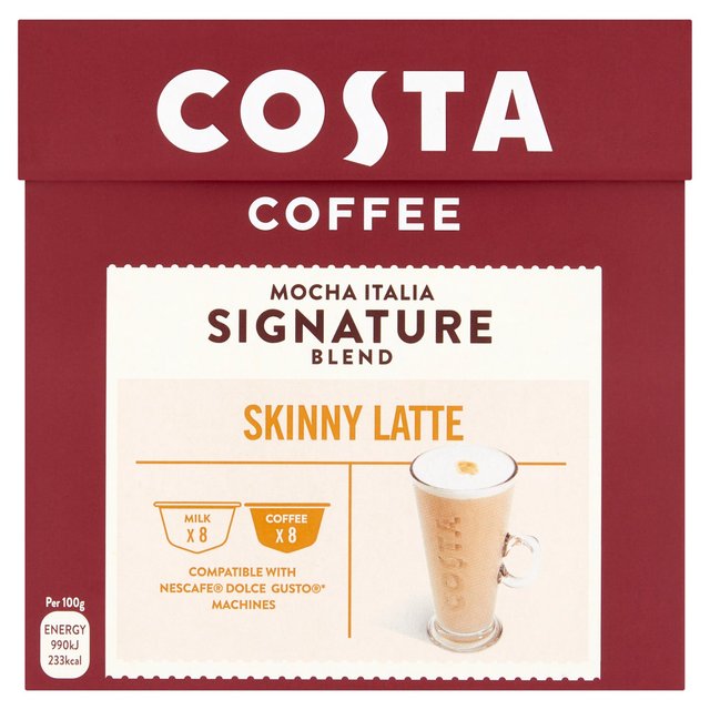 Costa Nescafe Dolce Gusto Compatible Skinny Latte