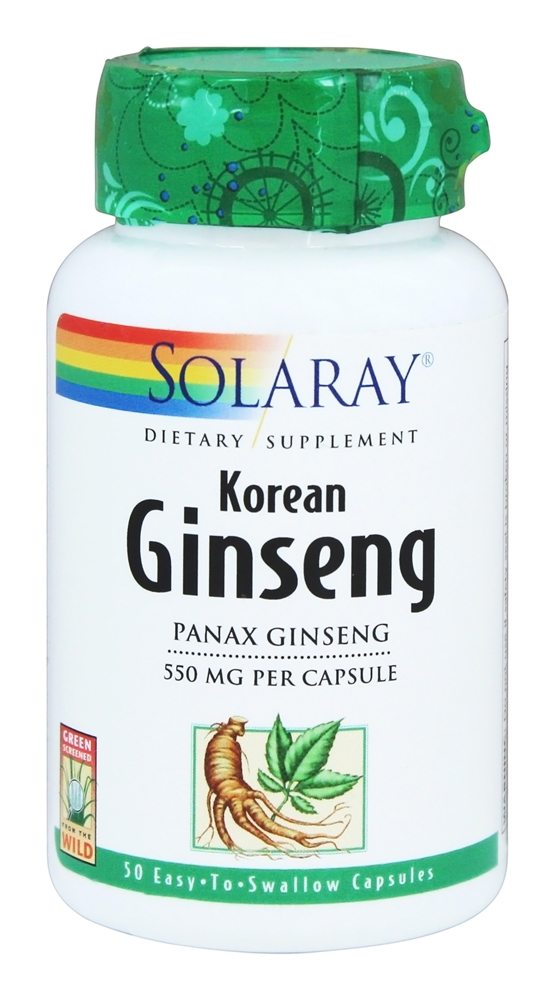 Solaray - Korean Ginseng 550 mg. - 50 Capsules