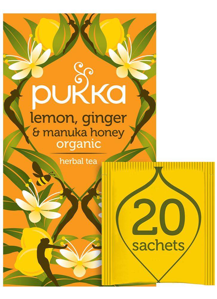 Pukka Lemon Ginger & Manuka Tea