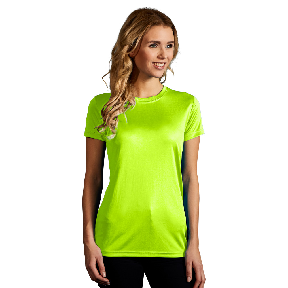 UV-Performance T-Shirt Damen, Neongelb, L
