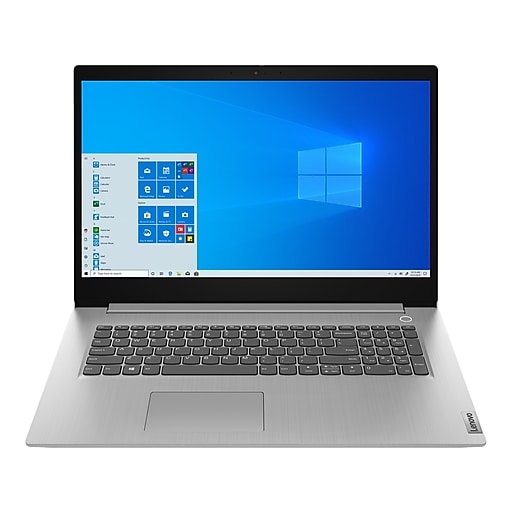 Lenovo IdeaPad 3 17IIL05 17.3" Notebook, Intel i3, 8GB Memory, 256GB SSD, Windows 10, White (81WF000TUS)