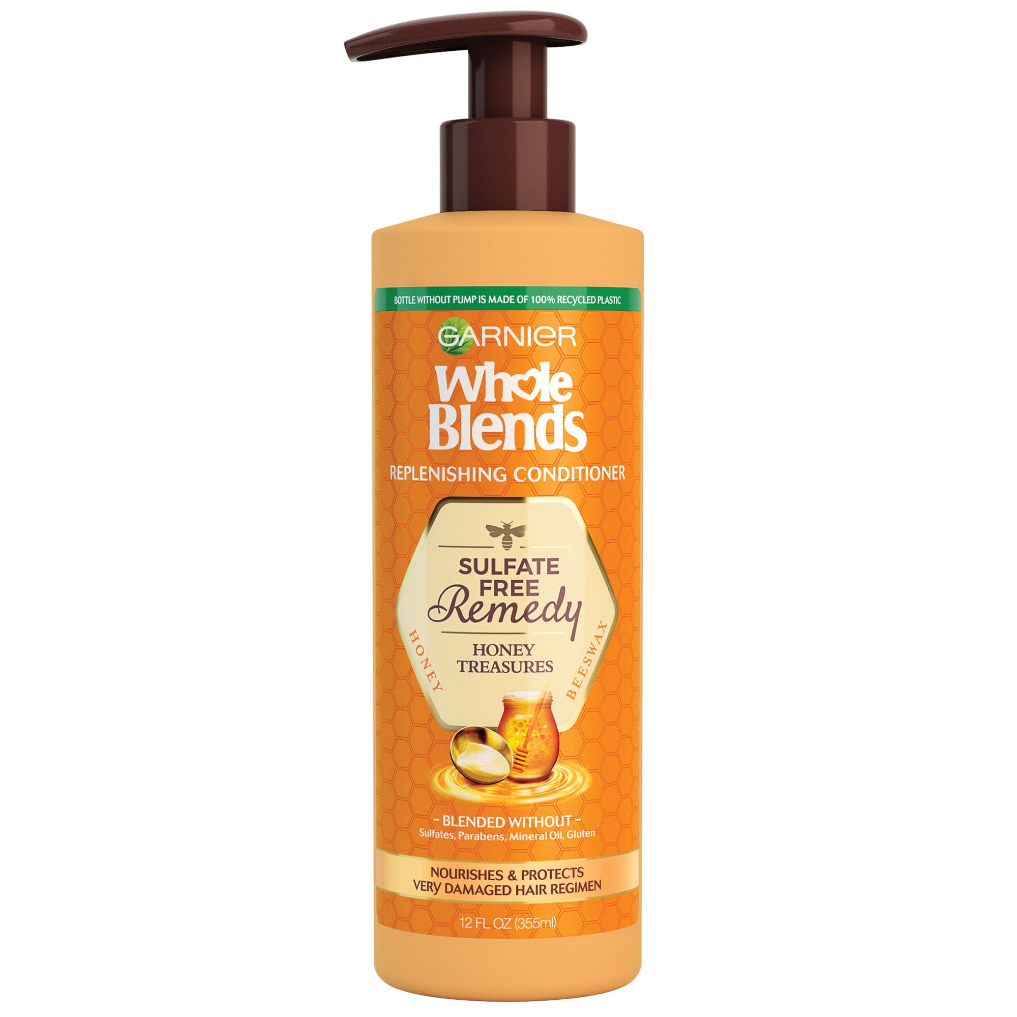 Garnier Whole Blends Sulfate Free Remedy Honey Treasures Conditioner for Dry Hair - 12 fl oz