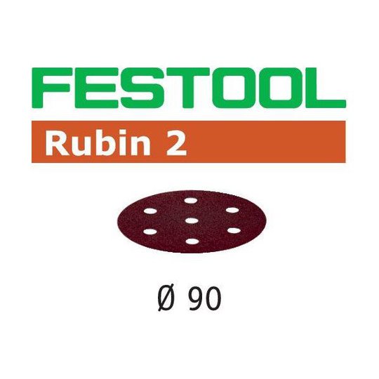 Festool STF RU2 Hiomapaperi 90mm, 6-reikäinen, 50 kpl P120