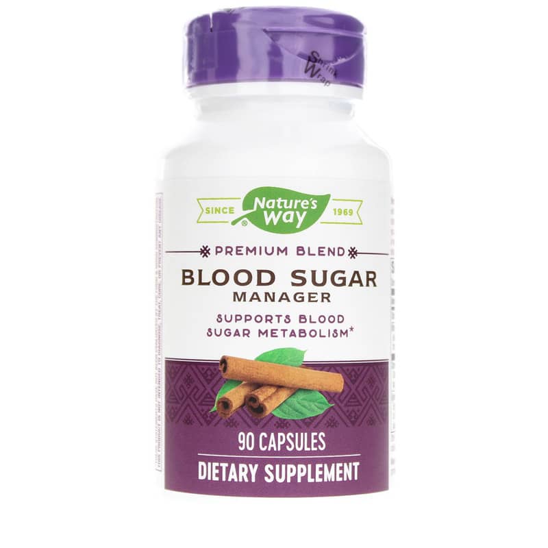 Natures Way Blood Sugar Manager Premium Blend 90 Capsules