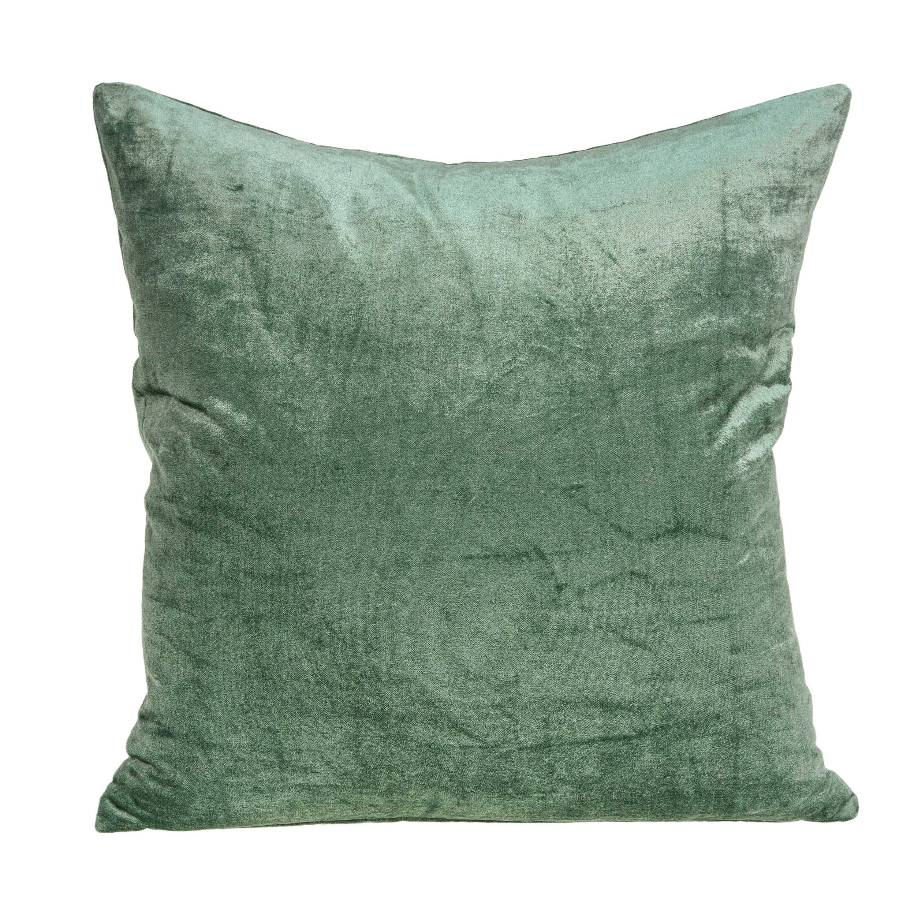 HomeRoots Jordan Green Standard Cotton Viscose Blend Pillow Case | 334189