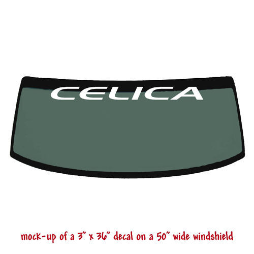 CELICA Window topper Decal - for TOYOTA - Also Your Choice of Color