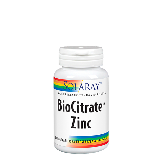 BioCitrate Zinc 25 mg, 60 kapslar