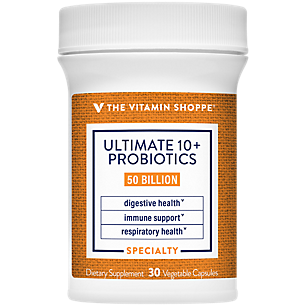 Ultimate 10+ Probiotics - Immune Support, Digestive & Respiratory Health - 50 Billion CFUs (30 Vegetable Capsules)