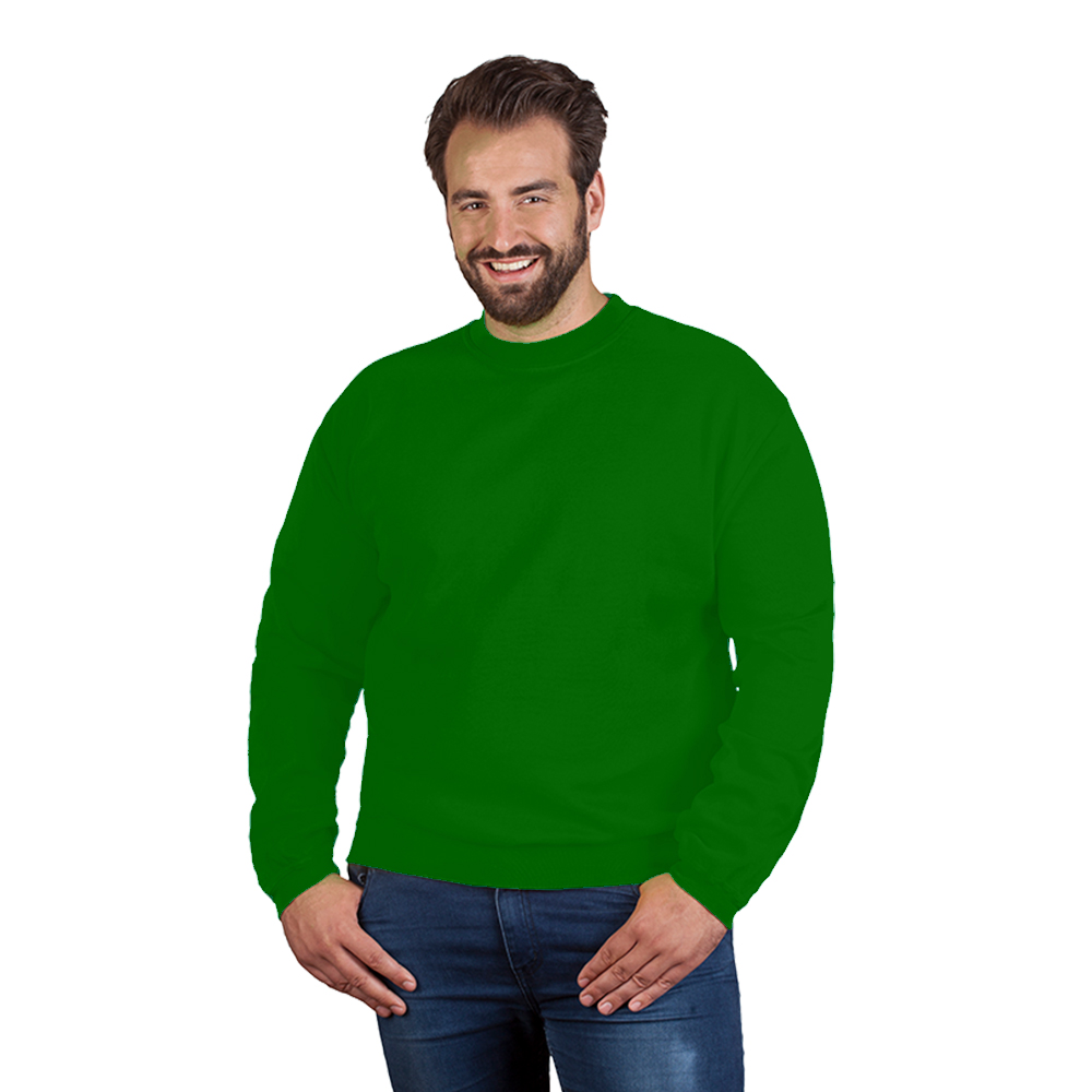 Premium Sweatshirt Plus Size Herren Sale, Dunkelgrün, 4XL