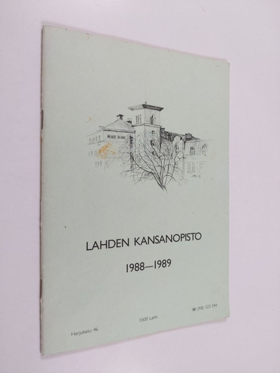 Osta Lahden Kansanopisto 1988-1989 Netistä