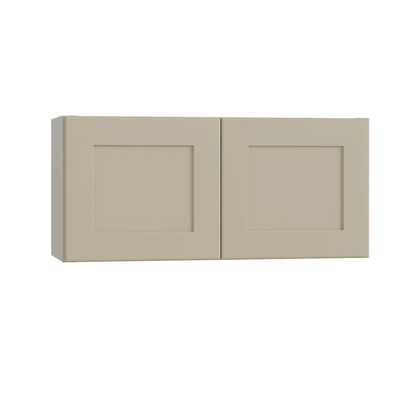 Luxxe Cabinetry 30-in W x 18-in H x 12-in D Norfolk Blended Cream Painted Door Wall Fully Assembled Semi-custom Cabinet in Off-White | W3018-NBC
