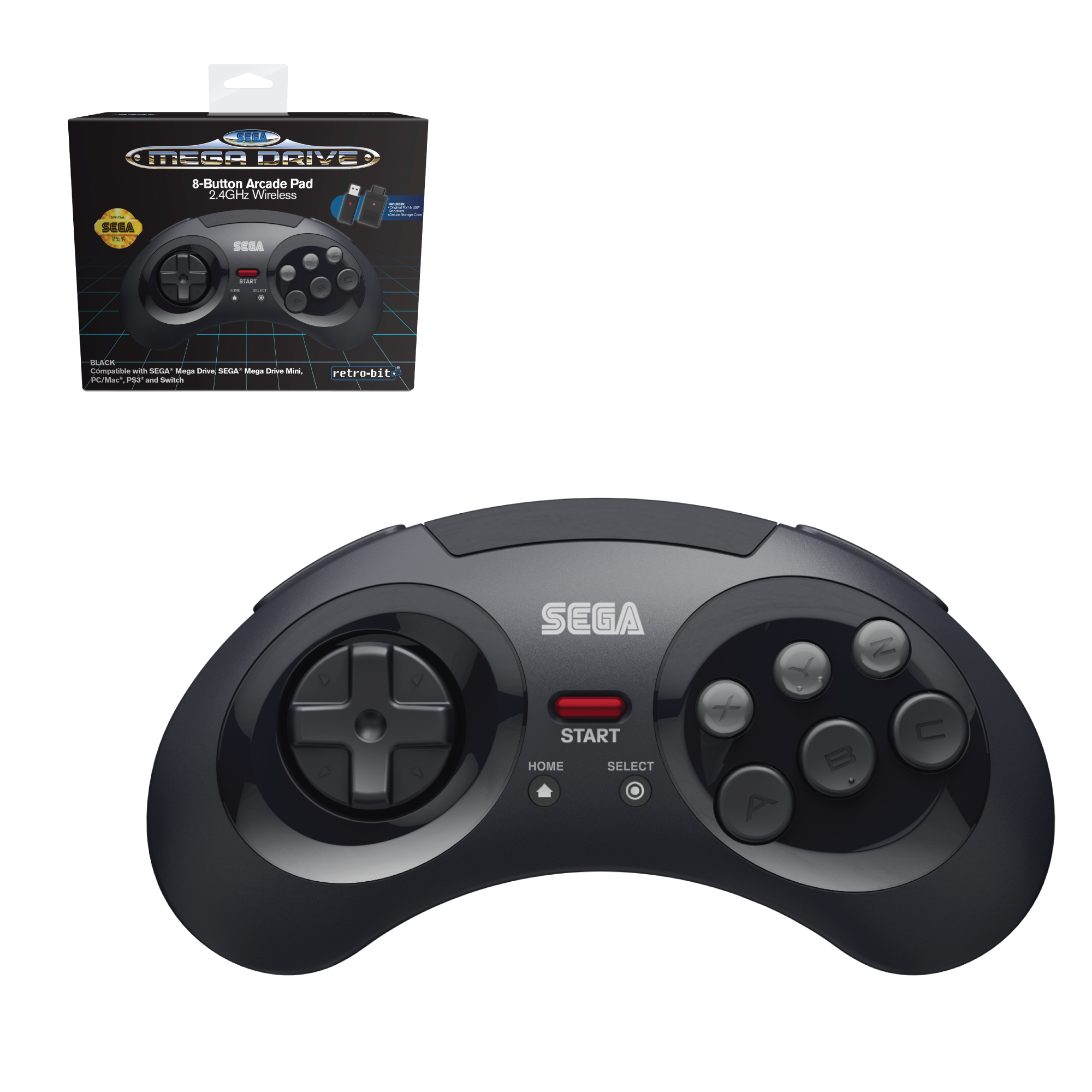 Retro bit. Беспроводной геймпад Sega Mega Drive. Sega Genesis Controller Switch. Sega Mega Drive беспроводные джойстики. Сега Дженесис контролер.