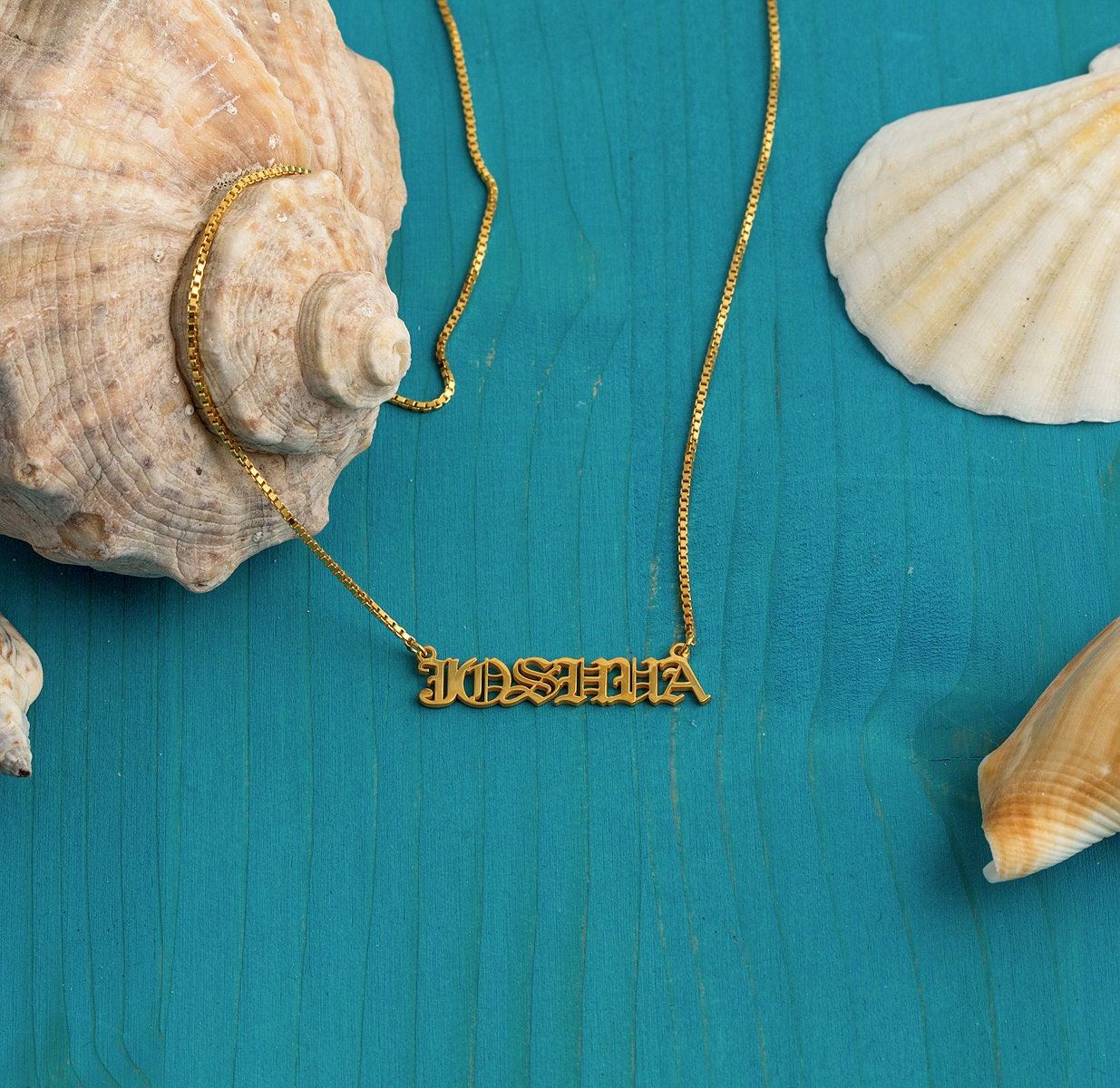Old English Name Necklace - Best Gift For Mom Perfect For Her Custom