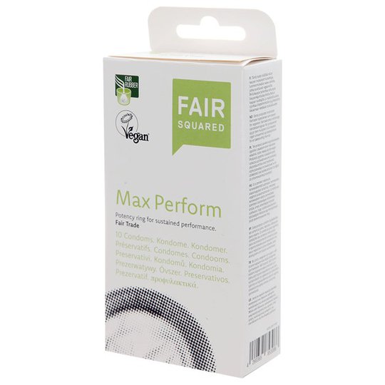 Fair Squared Rättvisemärkta Kondomer Max Perform, 10 st