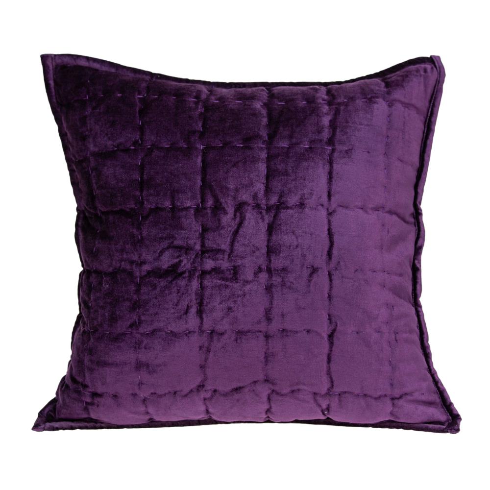 HomeRoots Jordan Purple Standard Cotton Viscose Blend Pillow Case | 334252