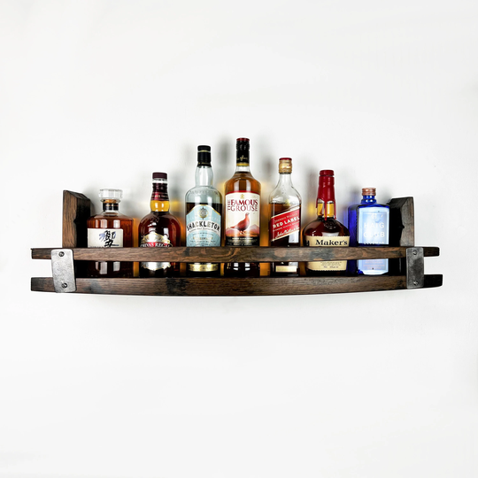 Buy Wooden Wall Mounted, Drinks Rack, Home Bar Bottle Shelf, Liquor ...