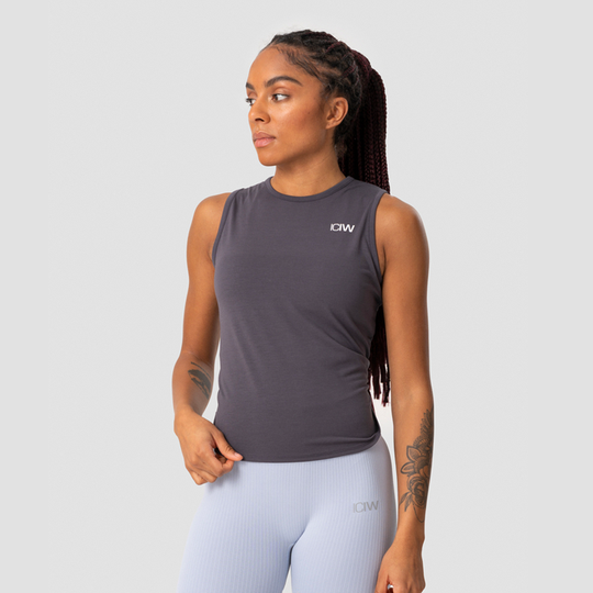Empowering Open Back Tank, Anthracite